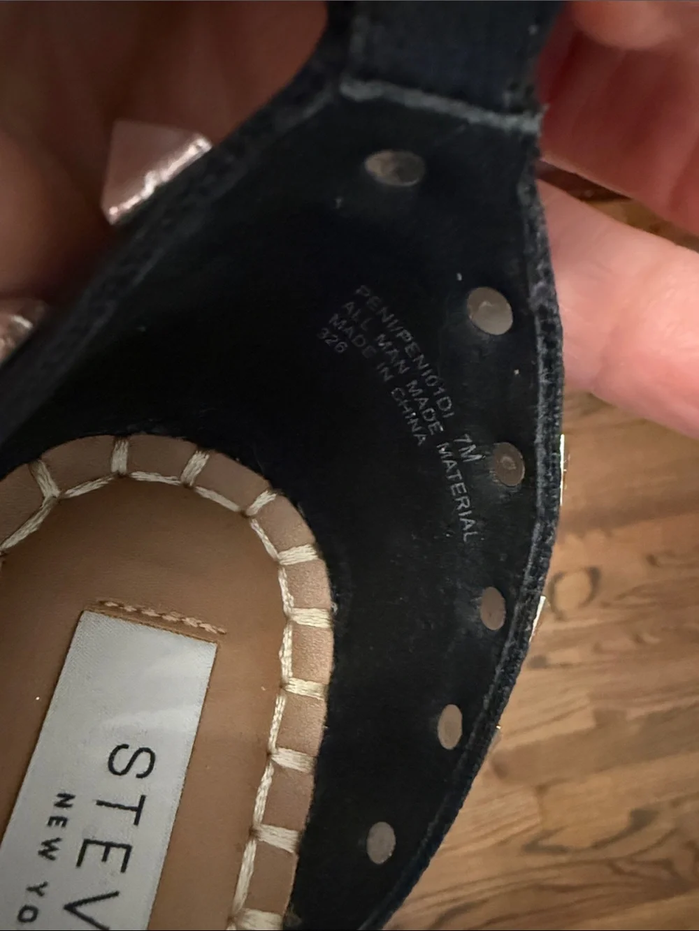 Steve Madden black leather